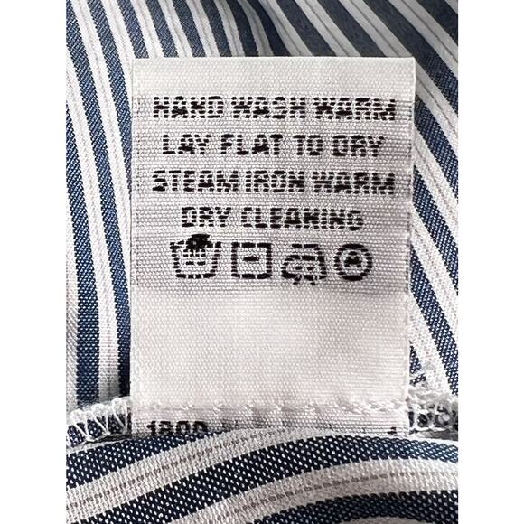 Matthildur Midi Shirt Long Tunic Dress Size 4 Large Striped Lagenlook Artsy - Picture 13 of 13